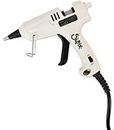 Sizzix 662301 Accessoire-Porte Pistolet à Colle Version Royaume-Uni avec Adaptateur UE, Plastique, Blanc, 20,8 x 13,9 x 5 cm
