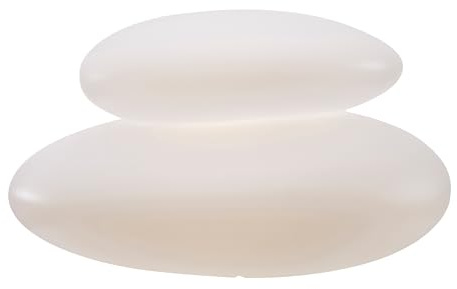8 seasons design Shining Stone XL, LED Steinleuchte (weiß), mit Farbwechsel (15 Farben), inkl. Leuchtmittel, beleuchteter Dekostein, Garten, Yoga, Badezimmer-Lampe, innen & außen