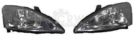 Scheinwerfer Hauptscheinwerfer Frontscheinwerfer beidseitig schwarz H4 für Modell Focus Turnier DNW DAW DBW DFW