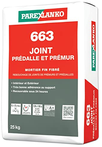 PAREXLANKO L66325 663 Giunto PREDALE E PREPARIO Mortaio spaccato, Grigio Chiaro