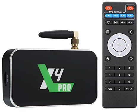 ZXNQ 4K HDR Ultra HD l'internet Boîte de télévision S905X4 Android 11 Solutions Streaming - 2.4G/5G WiFi Bluetooth 4.0 1000M,4+32GB