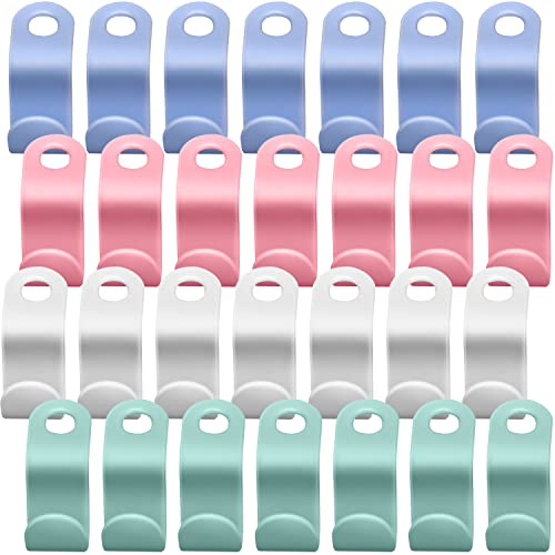 28 Stück Kleiderbügel Verbindungshaken 4 Farben Kleiderbügel Platzsparend Kleiderbügel Clip Kleiderbügel Haken Kleiderbügel Anschlüsse für Kleiderschrank Organizer