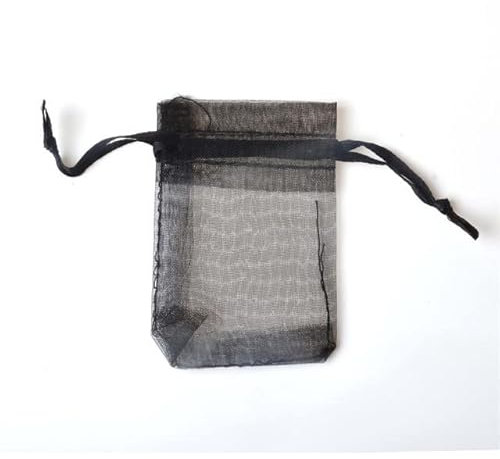 10 teile/los Drawable Organza Beutel Bevorzugung Hochzeit Weihnachten Geschenkbeutel Schmuck Verpackung Beutel Geburtstagsfeier Dekor Liefert 9 Größen-schwarz, 30x40 cm, 10 stücke organza