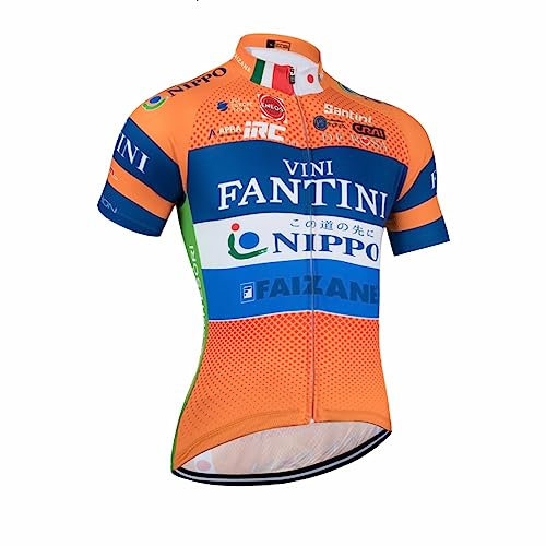 louizumify Professionelle Herren-Reitbekleidung mit kurzen Ärmeln, elastisches und atmungsaktives Material, Sonnenschutz, 3 Taschen