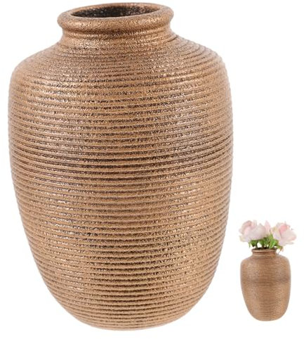 VANZACK Bürodekoration Blumenvase aus Keramik hohe Blumenvase Töpfe für Pflanzen Zimmerpflanzentöpfe kleine Bonsaischalen kleine Kaktus-Pflanztöpfe getrocknete Blumen Container hohe Vase
