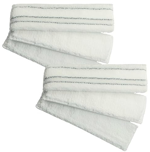 vhbw 6x Wischtuch kompatibel mit Thomas Aqua+ Multi Clean X7 Staubsauger - 2x Pad für Fliesenreinigung, 4x Pad für Parkettreinigung