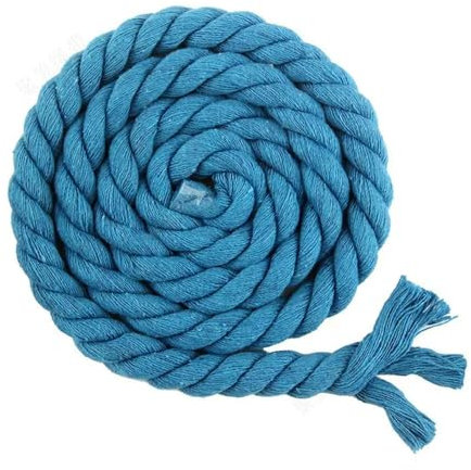 10 Meter 5/8/10/12/20 mm farbiges Baumwollseil, dreisträngiges gedrehtes Kabel für Heimdekoration, Seile, DIY-Nähzubehör