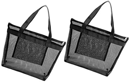 Yardenfun 2piezas Bolso Rejilla Playa Capacidad Grande y Malla Para Comestibles Picnic