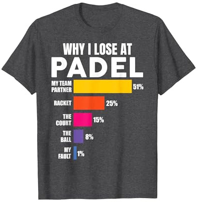 Padel-Shirt Why I Lose at Padel Tennis Lustig Männer Frauen T-Shirt