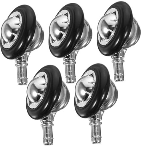 SEWACC 5pezzi Ruote Girevoli Per Sedia Ufficio Rotelle Pesanti in Pvc e Lega Di Alluminio Sostituzione Per Mobili e Carrelli Facili Da Installare Per Pavimenti Duri e Morbidi