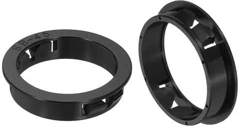 sourcing map 20Pcs 44mm(1-3/4) Cable Snap Bushing Grommet, Round Hose Cable Snap Bushing Hole Plugs Locking Protector for Cables and Wires, Black