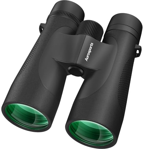 Aurosports 15x52 HD-Fernglas für Erwachsene: Wasserdicht, Hochwertige Optik, Rutschfester Griff, Perfekt für Vogelbeobachtung, Wandern & Jagd