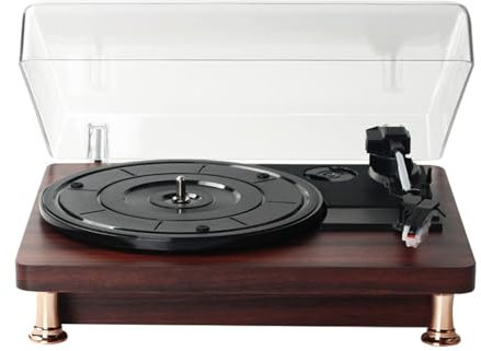 Retro Vinyl Record Player Nostalgic Style Record Player 33/45/78 RPM Urntables Gramophone Phonograph Built in Speakers