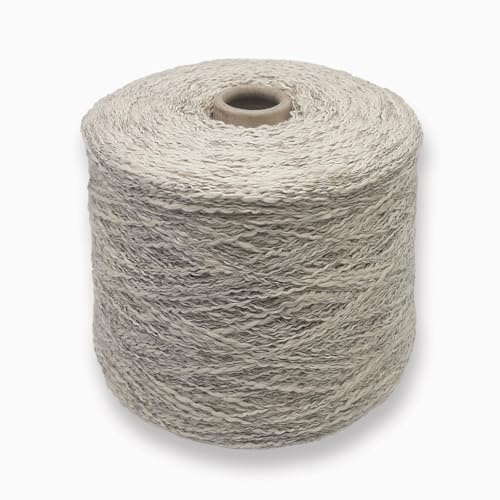 Garn aus Baumwolle, Leinen, meliert, zum Häkeln und Stricken, 300 g oder 500 g, Rocca (meliert, 300 g)