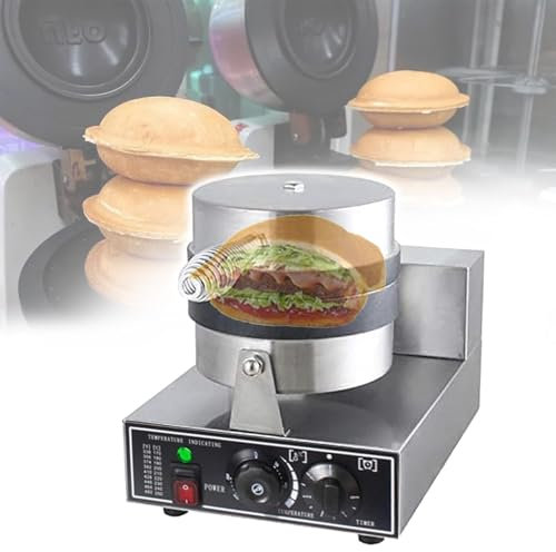 Hamburger Burger Machine Pressa elettrica per hamburger, stampo per hamburger, pressa per hamburger con gelato, macchina commerciale, macchina elettrica per hamburger, macchina per pane anti
