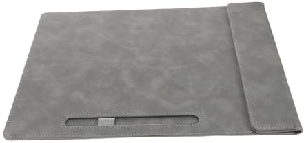 DIYEAH Porte-documents Presse-papiers Pu Bloc-notes Avec Compartiments Pour Dossiers Professionnels Organisateur Compact Pour Usage De Bureau