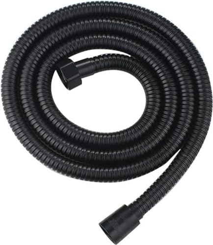 Ersatz-Brauseschlauch, 1–2 Meter, flexibler Brauseschlauch aus schwarzem Edelstahl(1M)