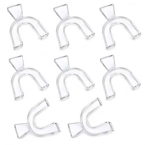 8PCS Teeth Whitening Trays - Transparent Thermoplastic Teeth Whitening Moulds for Teeth Protecting