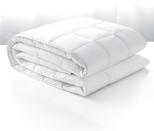 HIPERMANTA Relleno Cama 150 cm para Funda Nordica Tacto Pluma. Edredón 160 cm. Blanco Acolchado. Diseño y Calidad. 300 gr. Matrimonio 240x220 cm Cama 150/160 cm
