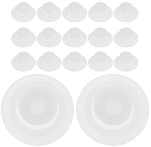 Mikinona Lot de 20 Bouchons Anti-Fuite en Silicone pour Bouteille Isotherme, Bouchons Ronds Étanches 10 Mm de Diamètre, Accessoires pour Bouteille d'eau Ventrale, Compatibles Sport et