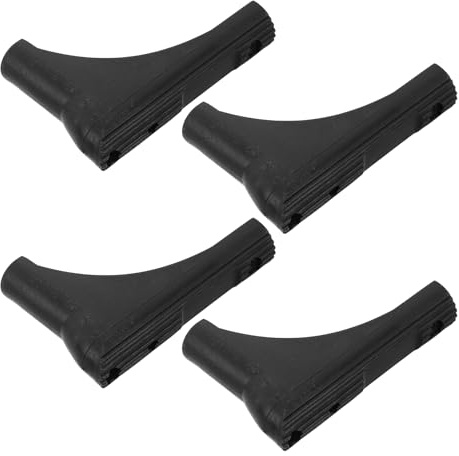 NUOBESTY Protège-pieds D’étendoir à Linge Noir, Lot de 4, Plastique 19mm | Pièces Détachées Étendoir à Linge, Embouts pour Pieds de Séchoir, Protections de Sol Antidérapantes