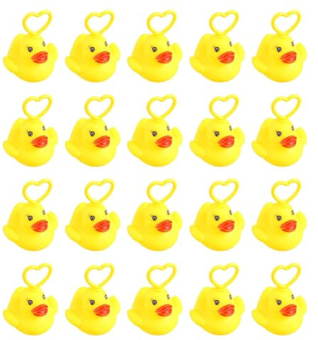20 Pieces Duck Fishing Toy, Fun Duck Bath Toys With Hooks