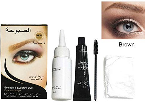 Symeas Kit professionnel de teinture pour les cils et les sourcils Kit de teinture pour les sourcils durable Tattoo Waterproof Gel pour les sourcils