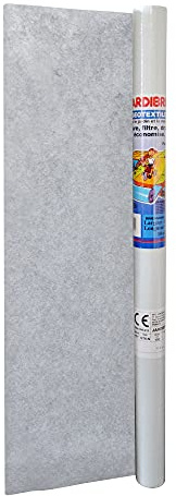 Jardibric - Géotextile 100 g/m² 1 x 10 m - Toile Géotextile Anti Mauvaise Herbe pour Allée et Massif Jardin