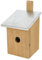 Kerbl Pet Pet Nistkasten mit Metalldach, Für Gartenvögel wie Haussperlinge/Trauerschnäpper/Feldsperlinge/Kleiber/große Meisen, 17x19x33 cm