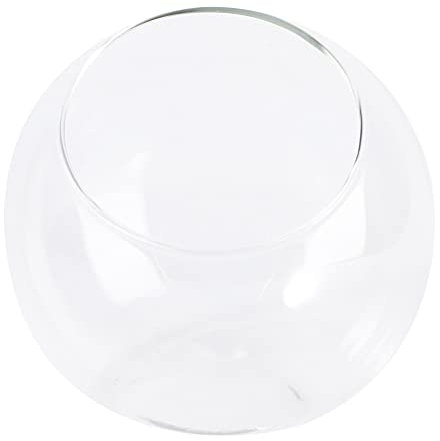 Glasvase Kugelvase Glas Blumenvase Hydrokultur Vase Bodenvase Blumentopf Tischvase Teelicht Kerzenhalter Pflanzgefäß Pflanzen Terrarium für Wohnzimmer Tischdeko Büro Schreibtisch Landhausstil Deko