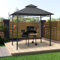 BaraSh BBQ-Pavillon 240x150x255 cm Anthrazit Stahl Grill Pavillon Wasserdicht Stabil Winterfest