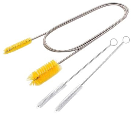 Didiseaon 3pcs Flexible Drainage Brush Grout Brush Bath Drain Double Head Cleaning for Bathroom Skirting Board