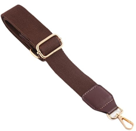 Correa de bolsillo marrón oscuro de 3,8 cm de ancho, correas de bolsillo para cambiar, correa para el hombro para bolsos, correa de hombro para bolsos, correa para el hombro