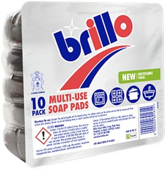 Brillo Multi-Use Soap Pads, 10 Pack