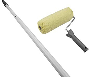 NiNeKa WOW!TOOLS Fassadenroller mit Telestab, STANDARD 1 x Fassadenroller 25 cm1 x Teleskopstab 110-200 cm