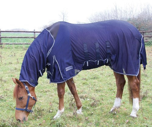 Reitsport Amesbichler Fliegendecke mit Halsteil dunkelblau