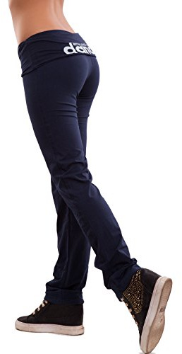 Toocool Pantalones de Chándal para Mujer, Pantalones Deportivos de Algodón para Mujer, Pantalones de Cintura Baja para Mujer, Pantalones de Deporte CH93 [S, Azul]