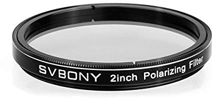 SVBONY Teleskopfilter 5,1 cm Polarisierender Okular-Mondfilter für Teleskop-Polarisator für Teleskope, Okulare, Vergrößerung des Kontrasts, reduziert Blendung (5,1 cm)