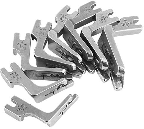 Hilitand Pressure Foot Universal Industrial Single-needle Fat Bed Sewing Machine Rolled Hem Presser Foot for Most Industrial Single-Needle Flat Bed Sewing Machines(1.6MM)