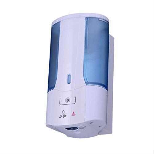 InnerSetting Dispenser di Detersivo per Shampoo Disinfettante per Mani con Sensore Touchless per Erogatore di Sapone Automatico 400 Ml Montato A Parete per Cucina del Bagno Blu
