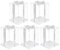 Hemoton 5pcs Kuchen Transportbox Transparent Kuchenschachtel Tortenbox 8 Zoll 25CM OHNE Bänder Hochzeit Geburtstag Torten Kuchen Dessert Geschenk Transportbehälter Bäckerei Verpackungsboxen