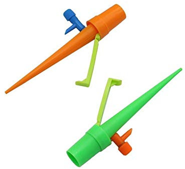 Sprinkler Rasenbewässerung. Anlage Einstellbare Automatische Spiked Selbstbewässerungsvorrichtung mit Halterung Gartenbewässerung Spike Stake Bewässerung Drippers 1 Pc (Color : Orange)
