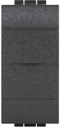 Bticino LN4003CWI Comando Luci Wireless Connesso Livinglight, per Accendere le Luci, Spegnerle e Regolarne l'Intensità con lo Smartphone o con Alexa, Siri e Google Home, 1 Posto