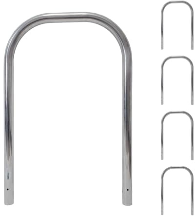 5x Fahrradanlehnbügel aus Edelstahl 116x74 cm Fahrradständer Anlehnbügel Mehrfachständer Beidseitig nutzbar