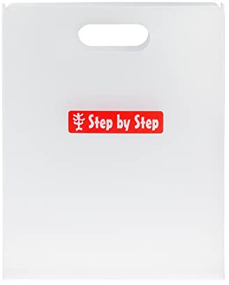 Step by Step Folder Box with Carrying Handle Transparent