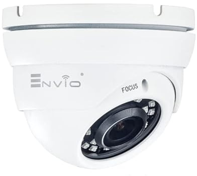 ENVIO TELECAMERA DOME IBRIDA 4in1 AHD TVI CVI CVBS OTTICA VARIFOCALE 2.8-12mm 8MP 4K ULTRA HD 24 SMD IR LED IP65