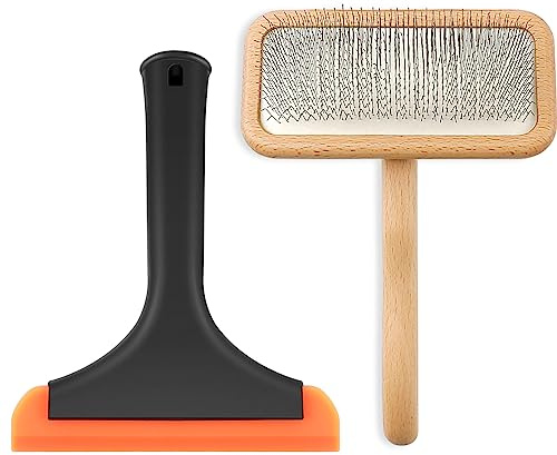 Sheepskin Wool Brush and Pet Hair Removal Carding Fur Restore Carpets Softness and Texture Let Rugs to New Looking