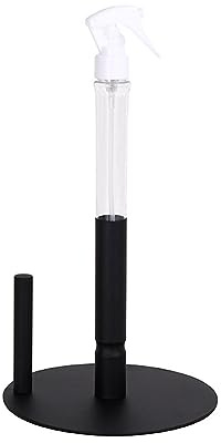 Stainless Steel Kitchen Roll Holder, Paper Towel Holder With Spray Bottle Kitchen Paper Holder Stand, Kitchen Tissue Holder Freestanding Countertop Paper Towel Holders With Non Slip Weighted Base (01)