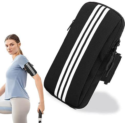 Tasca da braccio per cellulare, Porta Cellulare Telefono da Corsa, Fascia Braccio Smartphone, Porta Cellulare Telefono da Corsa Fascia per Palestra Corsa Esercizi Outdoor,cellulare fino a 6,5 pollici