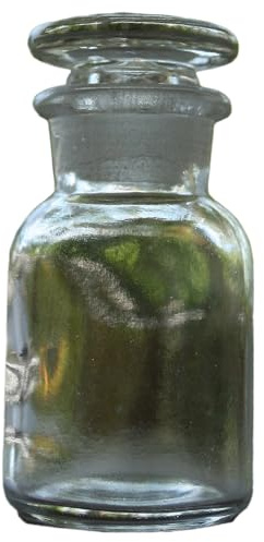 Generisch Apothekerflasche 30 ml, Weithals, Weißglas, 10er Pack
